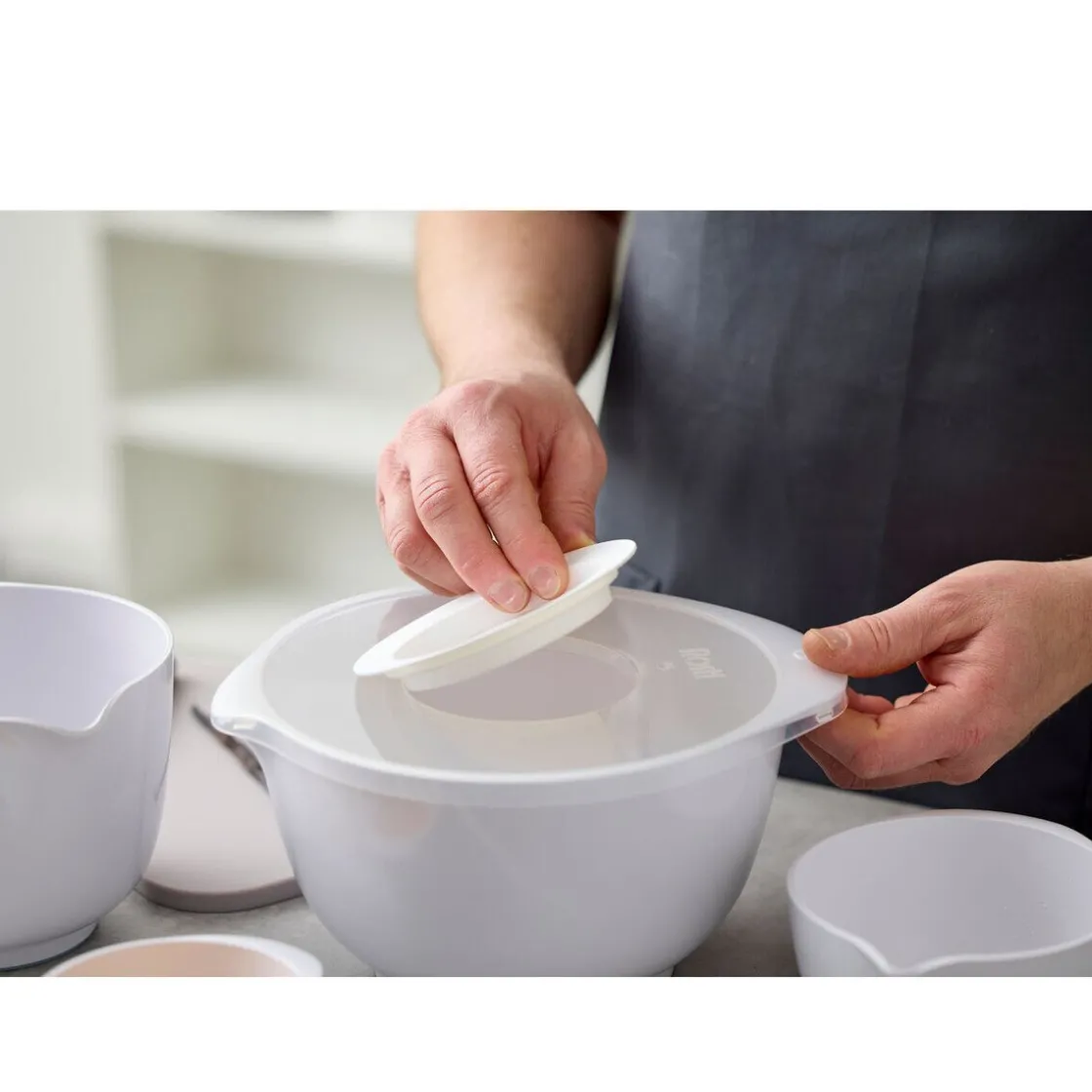 Rosti Spritzschutzdeckel 26x22 cm zur Rührschüssel 3,0 l Margrethe transparent