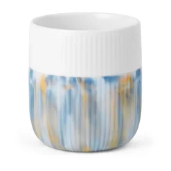 Becher|Neuheiten<Royal Copenhagen Becher 0,35 l Contrast Gerippt Ocean Mist