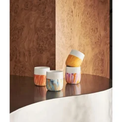 Becher|Neuheiten<Royal Copenhagen Becher 0,35 l Contrast Gerippt Ocean Mist