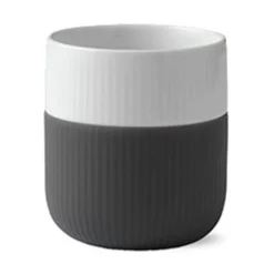 Royal Copenhagen Becher 0,35 l Contrast Gerippt Anthrazit