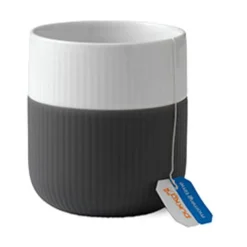 Royal Copenhagen Becher 0,35 l Contrast Gerippt Anthrazit