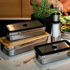 Brotdosen<Rösle Brotzeitdeckel zur Dose mit 1,5 l Flexx 2Go klar