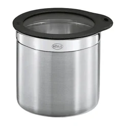 Kaffeedosen<Rösle Dose Ø 12cm Höhe 12cm Edelstahl m. Frischhaltedeckel