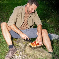 Brotdosen<Rösle Dose 0,6 l Flexx 2Go edelstahl