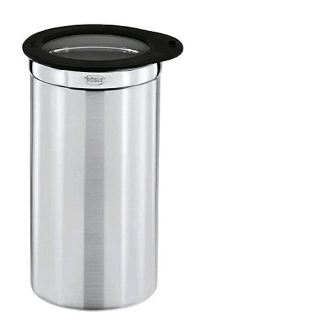 Rösle Kaffeedose Ø 10cm Höhe 20cm Edelstahl m. Frischhaltedeckel