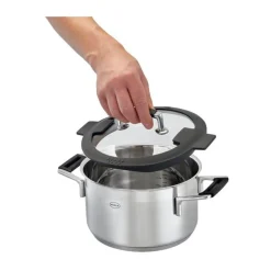 Bestseller<Rösle Kochtopf 16cm mit Silikonranddeckel SILENCE PRO
