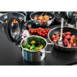 Bestseller<Rösle Kochtopf 16cm mit Silikonranddeckel SILENCE PRO