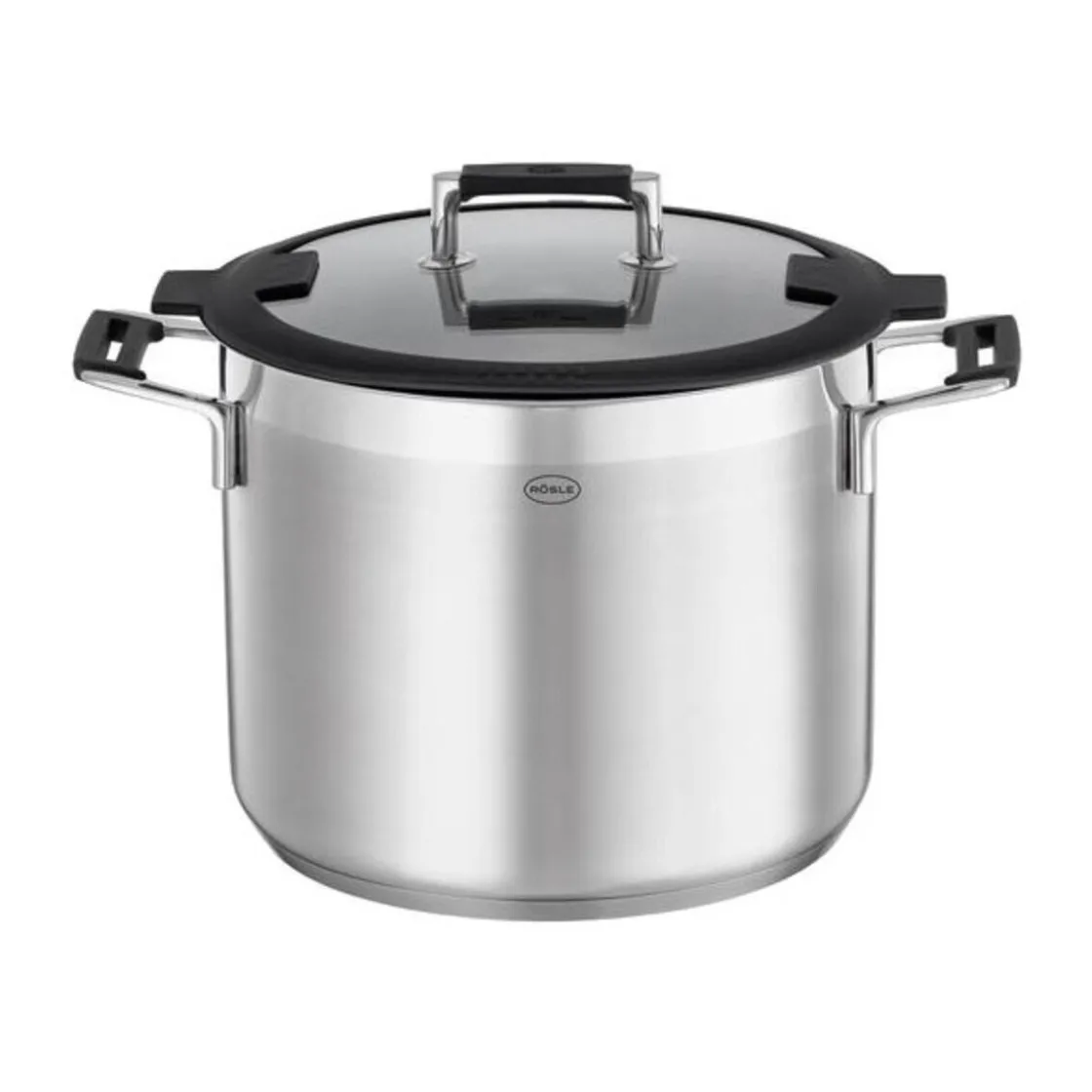 Rösle Kochtopf 24cm mit Silikonranddeckel SILENCE PRO