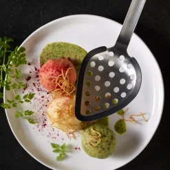 Rösle Multifunktionslöffel Rundgriff mit Silikonrand 34,5cm