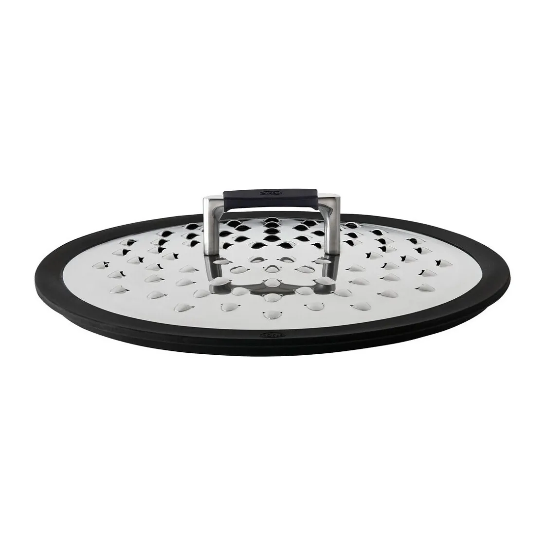 Kochwelt Entdecken|Deckel<Rösle Spritzschutz Silence Edelstahl / Silikon für 24 und 28cm