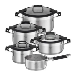 Rösle Topf-Set 5-tlg. Silence Pro schwarz