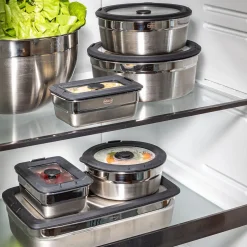 Kochwelt Entdecken|Brotdosen<Rösle Vakuumdeckel zur Dose mit 0,6 l Flexx 2Go klar