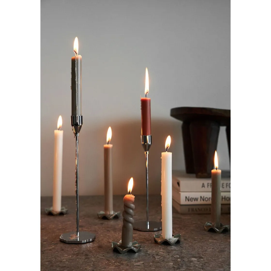 Sagaform Kerzenhalter Siri 22 cm silber