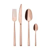 Besteck Set 6 Personen|Italienische Genüsse<Sambonet Besteck-Set 24-tlg. Rock Mirror PVD Copper