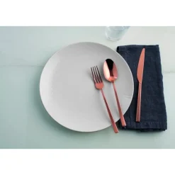 Besteck Set 6 Personen|Italienische Genüsse<Sambonet Besteck-Set 24-tlg. Rock Mirror PVD Copper