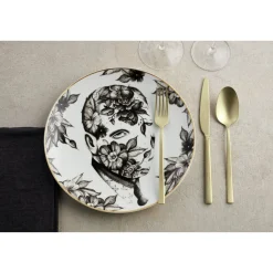 Sambonet Besteck-Set 24-tlg. Rock Antique PVD Champagne