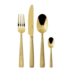 Muttertag|Weihnachten<Sambonet Besteck-Set 24-tlg. Siena Mirror PVD Gold
