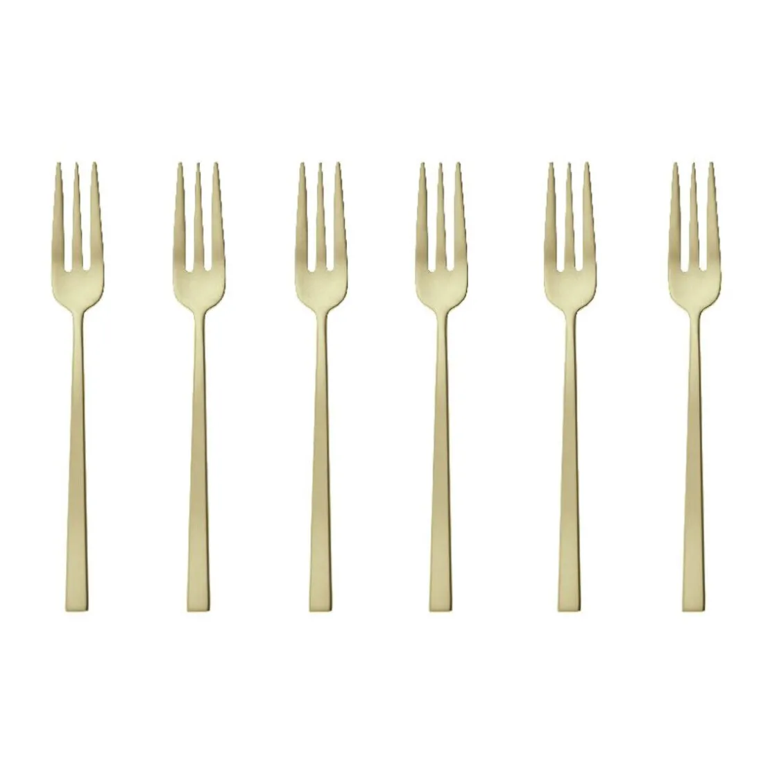 Sambonet Kuchengabel 6 St. Rock Antique Edelst./PVD Champagne