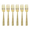 Kuchengabeln<Sambonet Kuchengabel-Set 6-tlg. Siena Mirror PVD Gold