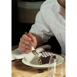 Kuchengabeln<Sambonet Kuchengabel-Set 6-tlg. Jungle Mirror PVD Gold