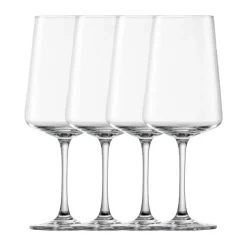 Weingläsersets<Schott Zwiesel Rotweinglas 4-tlg. MioVino mit Moussierpunkt klar