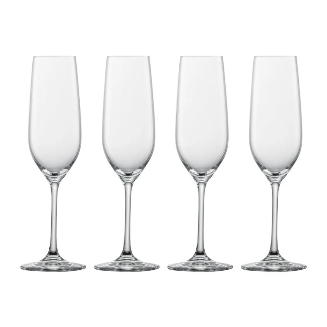 Silvesterparty<Schott Zwiesel Sektglas 4er-Set Forté mit Moussierpunkt klar