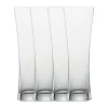 Weizenglas<Schott Zwiesel Weizenbierglas groß 4er-Set Beer Basic mit Moussierpunkt klar