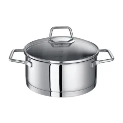 Kochwelt Entdecken|Töpfe<Schulte-Ufer Bratentopf 20 cm Edelstahl Wega mit Glasdeckel