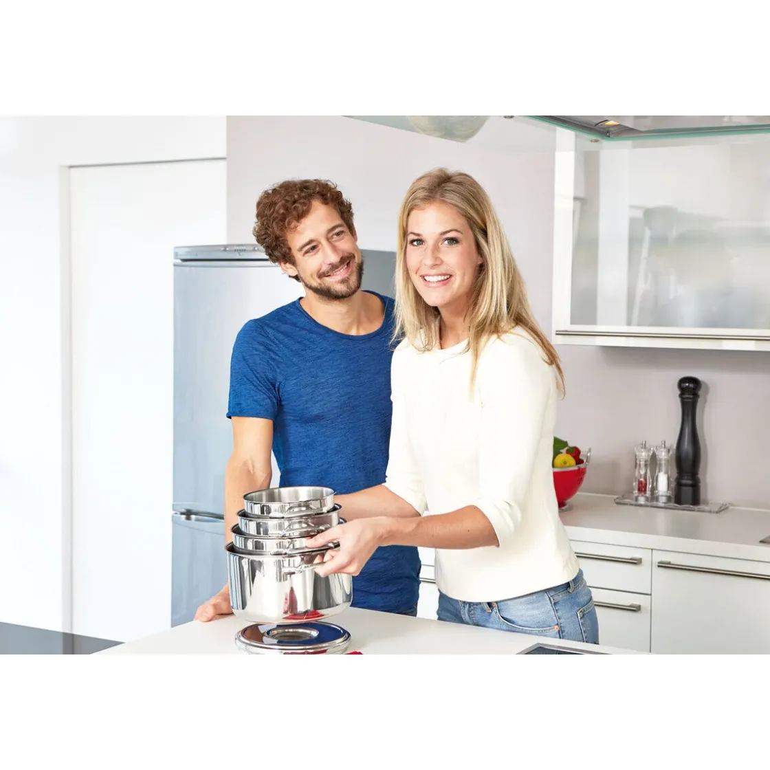 Weihnachten|Kochwelt Entdecken<Schulte-Ufer Fleischtopf m.Deckel Romana Edelstahl 20cm