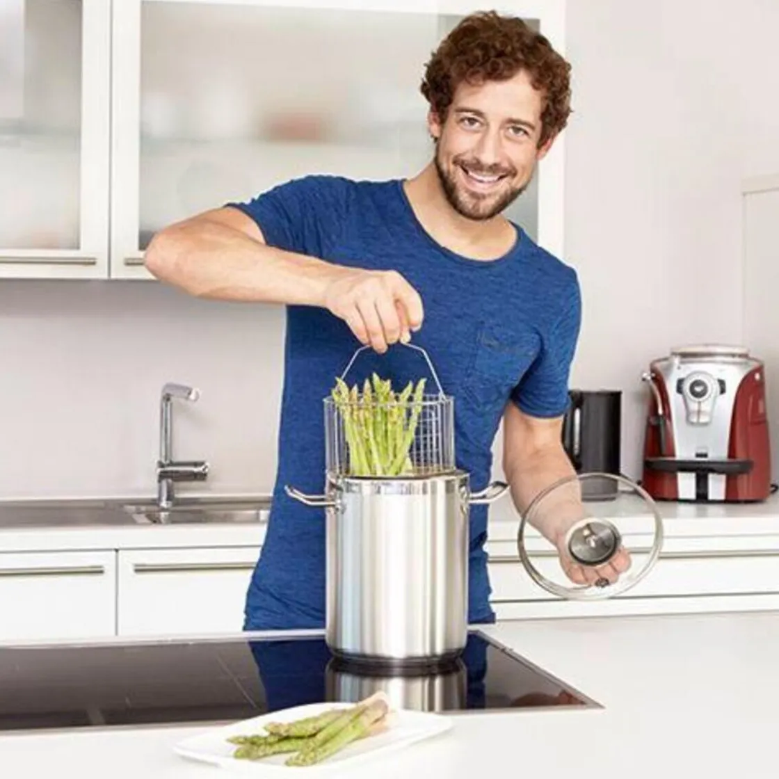 Schulte-Ufer Spargeltopf Profi-Star 18 cm edelstahl