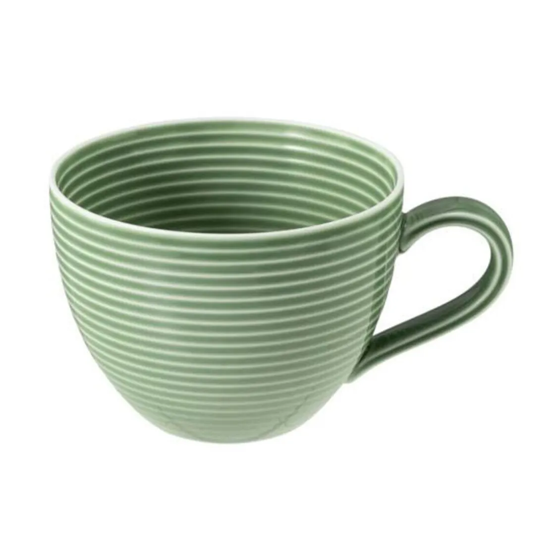 Kaffeetassen<Seltmann Weiden Kaffeeobertasse 0,26 l mit Relief Beat salbeigrün