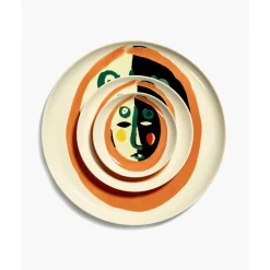 Dessertteller<Serax Dessertteller mit Gesicht 1 16 cm Feast bunt