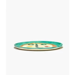 Servierplatten<Serax Servierplatte mit Gesicht 2 35 cm Feast bunt