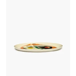 Serax Servierplatte mit Gesicht 1 35 cm Feast bunt