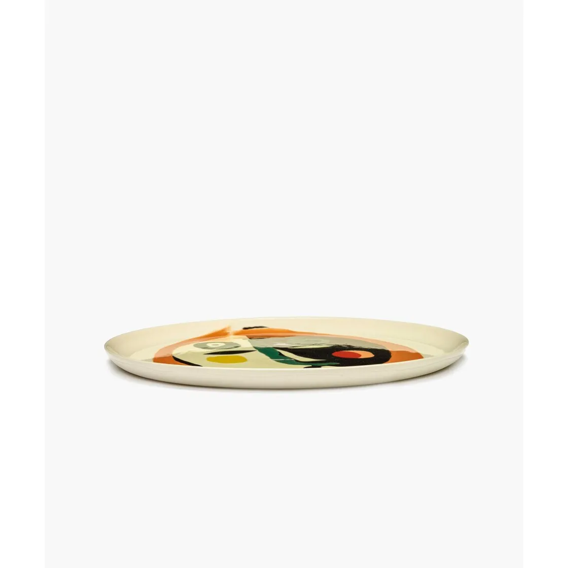 Serax Servierplatte mit Gesicht 1 35 cm Feast bunt