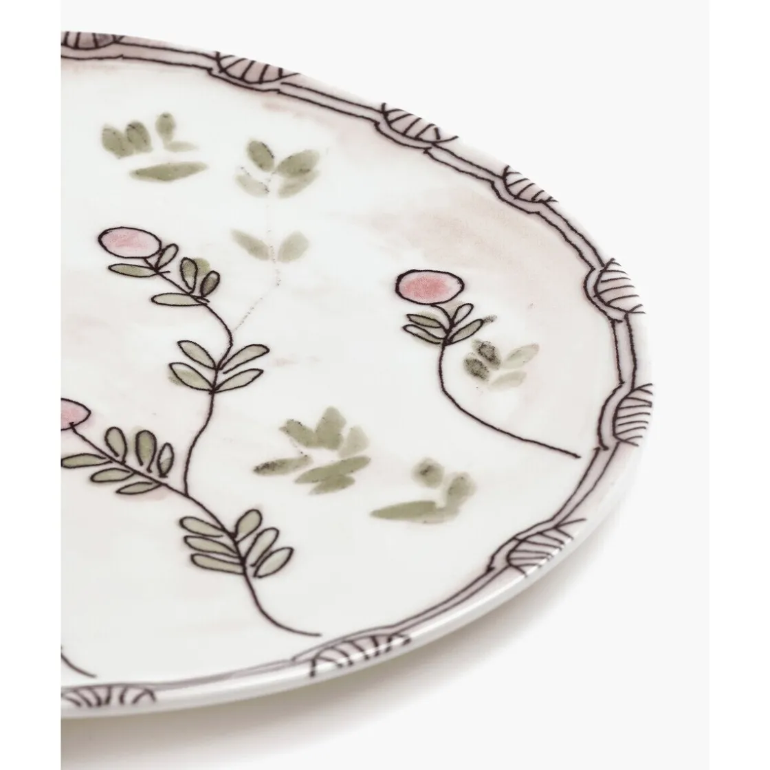 Serax Speiseteller 28 cm Midnight Flowers Mirtillo Nude