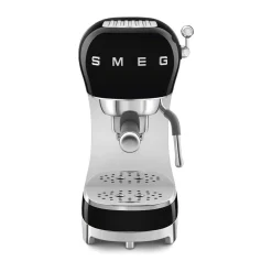 Espressomaschinen<Smeg Espressomaschine ECF02BLEU 50’s Style schwarz