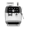 Essentials|Espressomaschinen<Smeg Espressomaschine mit Mahlwerk EGF03 2 Tassen 1650 50’s Style schwarz