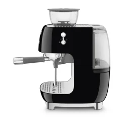 Essentials|Espressomaschinen<Smeg Espressomaschine mit Mahlwerk EGF03 2 Tassen 1650 50’s Style schwarz