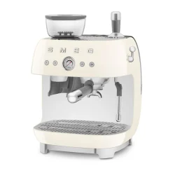 Essentials<Smeg Espressomaschine mit Mahlwerk EGF03 2 Tassen 1650 W 50’s Style creme