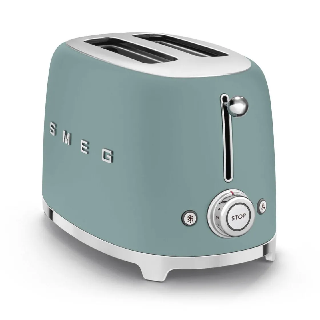 Toaster|Weihnachten<Smeg 2-Schlitz-Toaster TSF01 31 cm 950 W 50's Style emerald green