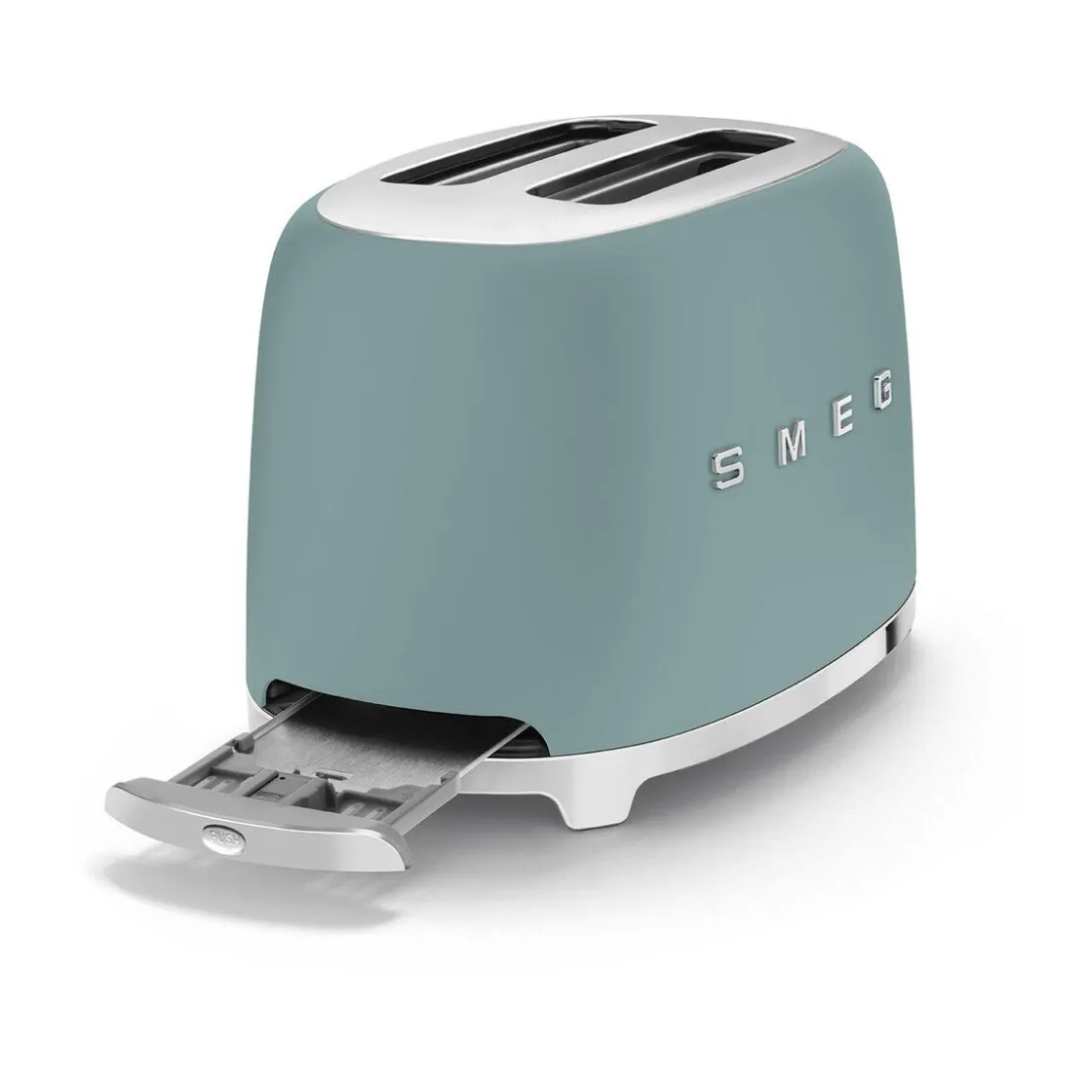 Toaster|Weihnachten<Smeg 2-Schlitz-Toaster TSF01 31 cm 950 W 50's Style emerald green