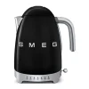 Kochwelt Entdecken<Smeg Wasserkocher KLF04 1,7 l 2400 W 50's Style schwarz