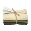 Küchentextil<Solwang Wischtücher 3er-Pack oliv kombi