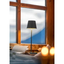 Sompex Akku-Tischleuchte 38 cm 2,4 W Troll 2.0 schwarz