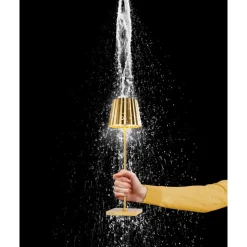 Neuheiten<Sompex Akku-Tischleuchte 38 cm 2,4 W Troll 2.0 gold