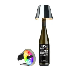 Neuheiten<Sompex LED-Leuchte 11 cm 1,3 W Top 2.0 chrom mit RGB-Farbwechsel