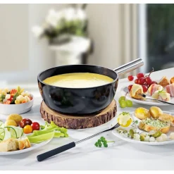Fondue|Kochwelt Entdecken<Spring Caquelon 23 cm Aluminium Induktion schwarz