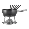 Kochwelt Entdecken<Spring Fonduegarnitur 23 cm Aluminium Induktion schwarz
