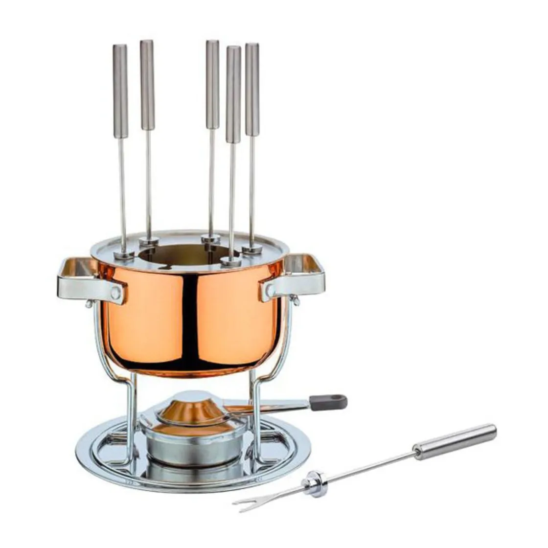 Spring Fonduegarnitur Davos Culinox 17 cm kupfer